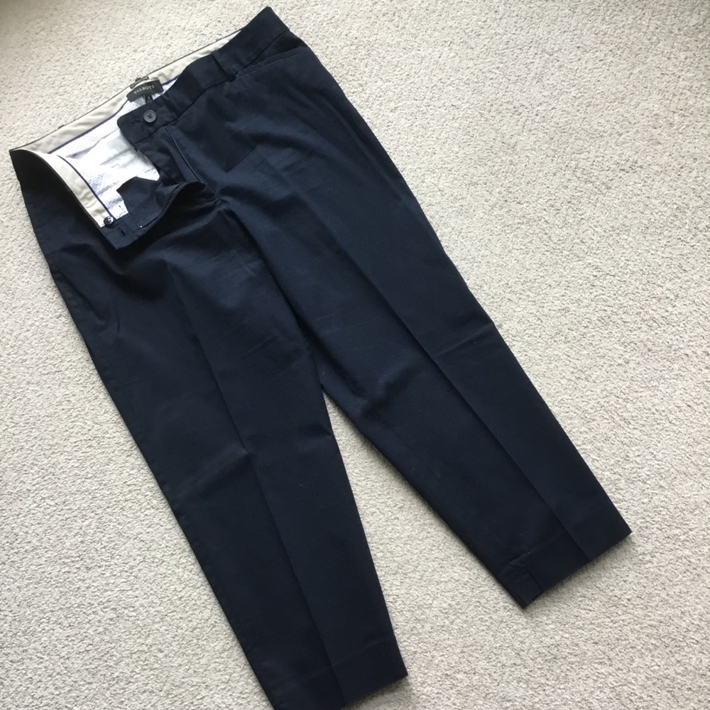 Talbots “perfect crop” style pant sz 16 dark blue